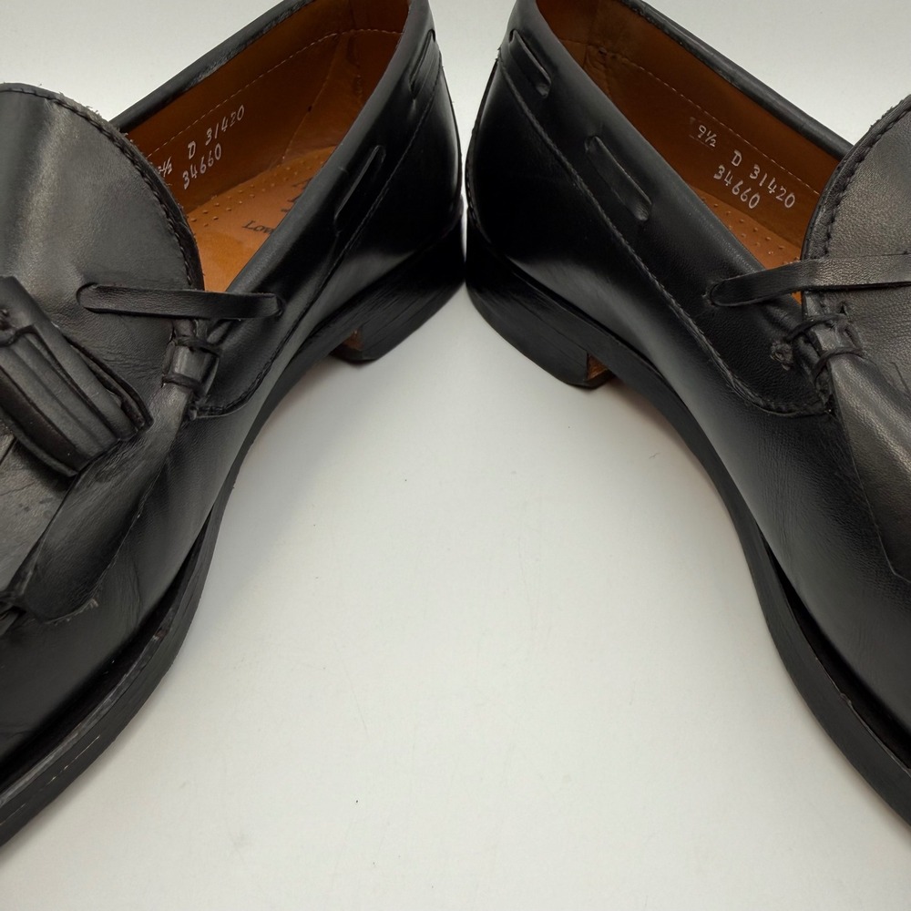 Allen Edmonds Lowry Hill Black Leather Kiltie Tassel Loafers Mens 9.5 D 31420 - Picture 3 of 7